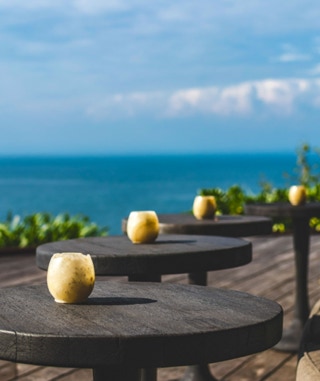Terrasse avec vue mer